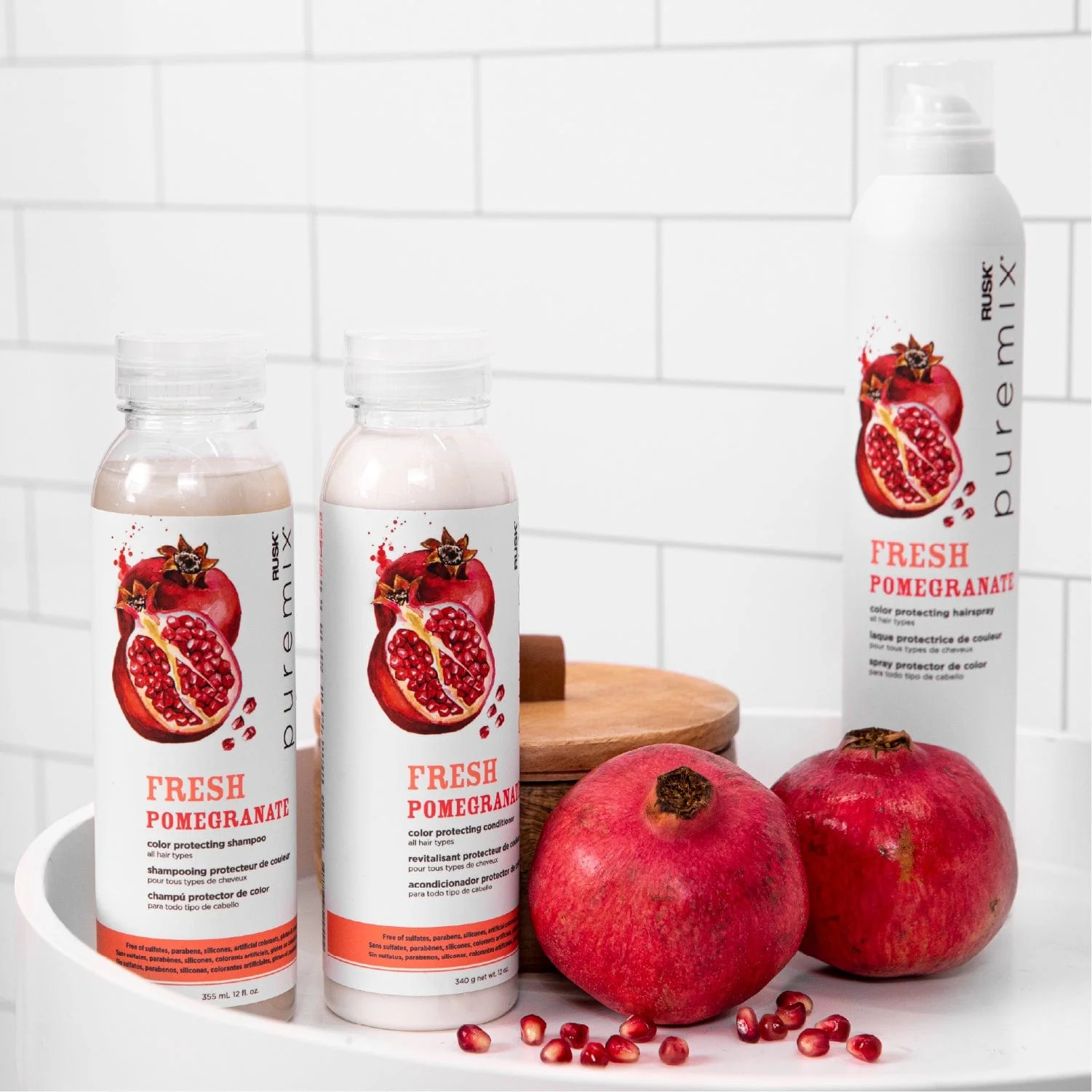 Puremix Fresh Pomegranate Color Protecting Hairspray - Image 3